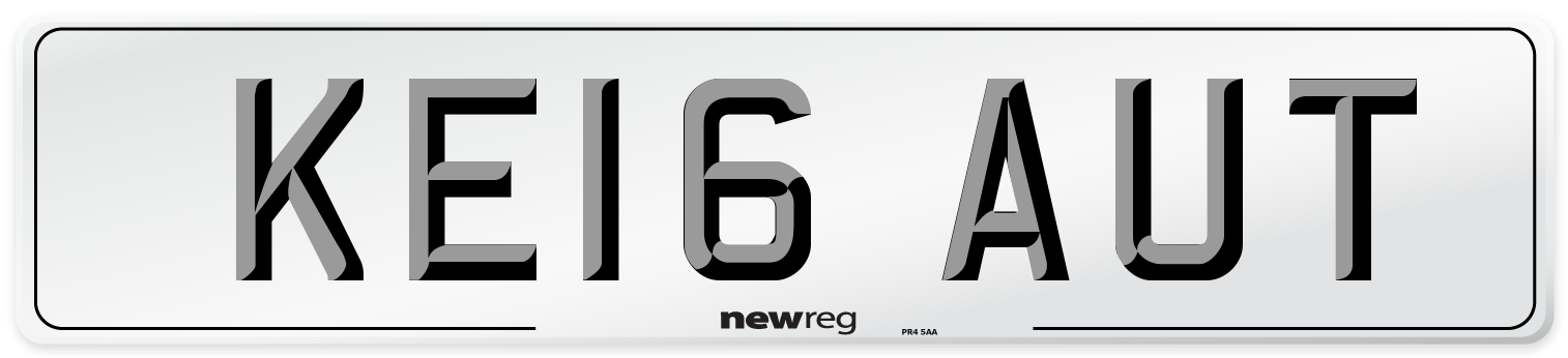 KE16 AUT Number Plate from New Reg
